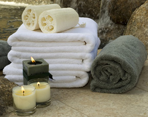 warm scented towel